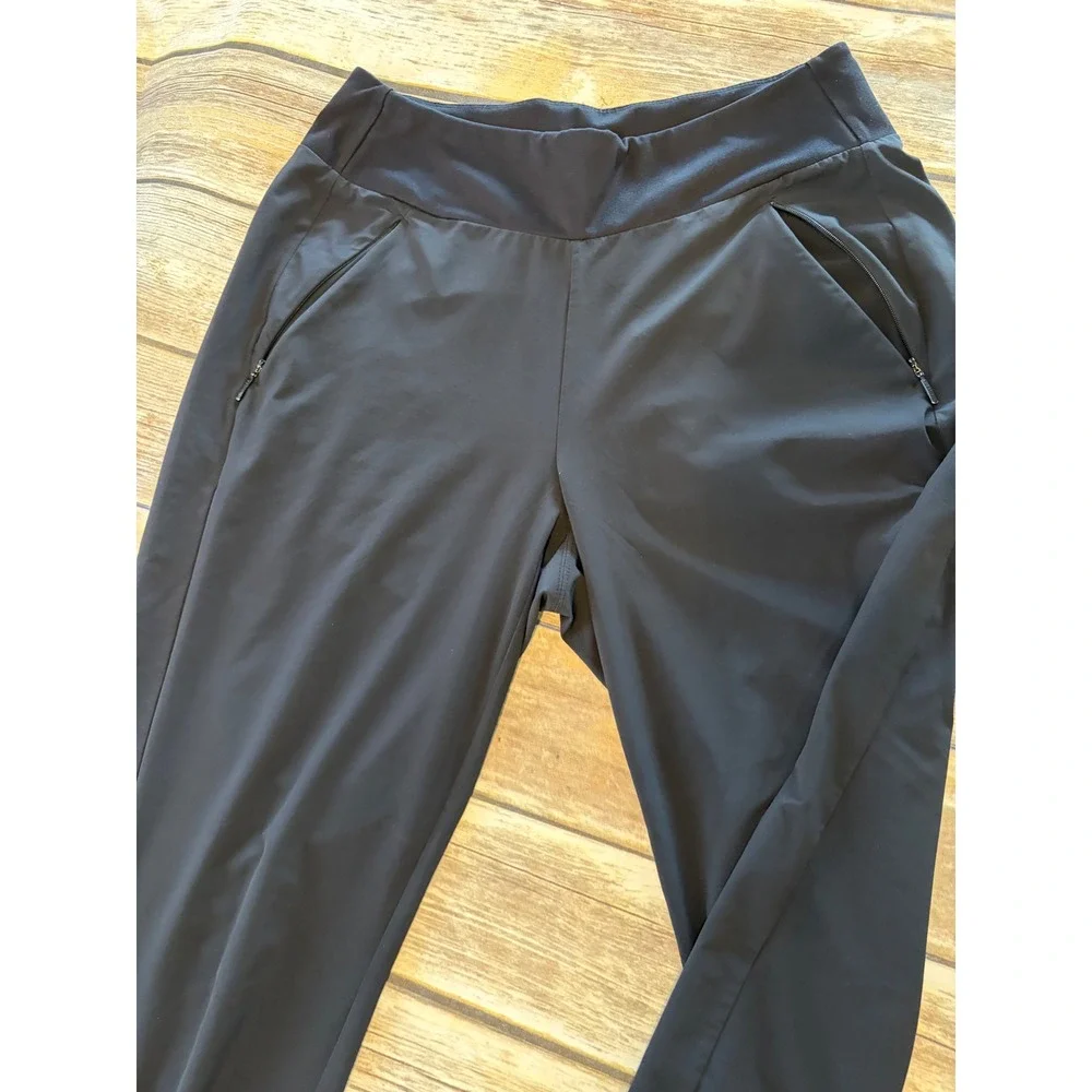 Athleta Women's Size 6 Jogger Pants Black Hiking Travel Sporty Athleisure Ru nng
